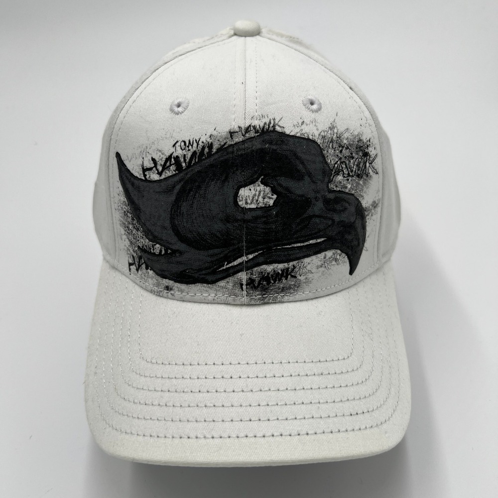 Tony Hawk White‎ Graphic Baseball Cap Hat HYP New York Size S/M 56cm NWT